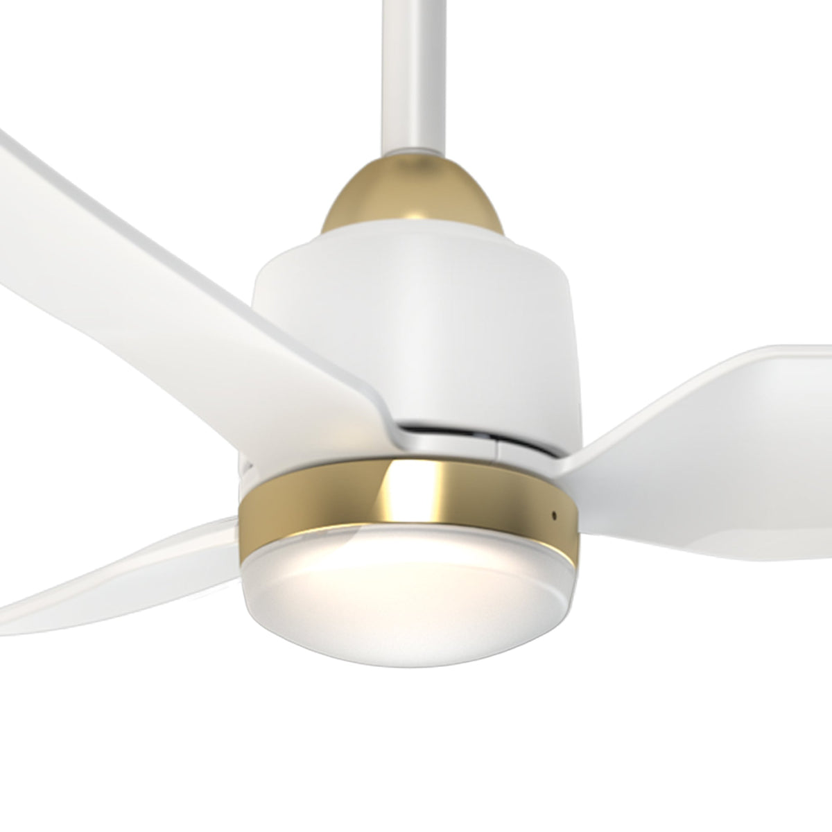 Kuzco Lighting CF72942-BG/MB-5CCT Hugo LED Exterior Ceiling Fan in Brushed Gold/Matte Black