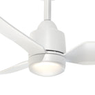 Plafonnier extérieur LED Hugo de Kuzco Lighting CF72942-BG/MB-5CCT Ventilateur  en or brossé/noir mat