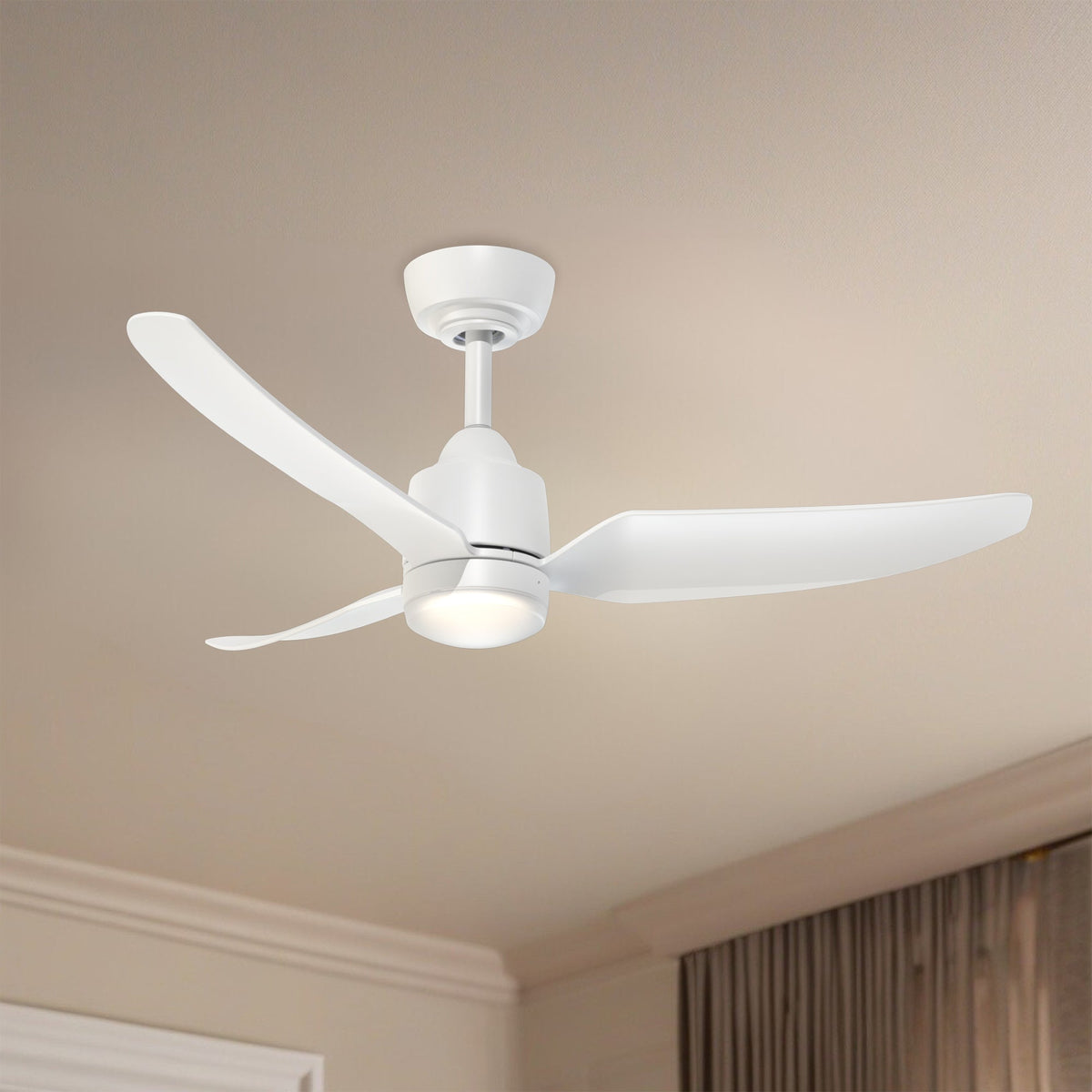 Kuzco Lighting CF72942-WH Hugo LED Exterior Ceiling Fan in Matte White