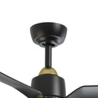 Plafonnier extérieur LED Hugo de Kuzco Lighting CF72952-BG/MB-5CCT Ventilateur  en or brossé/noir mat