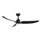 Plafonnier extérieur LED Hugo de Kuzco Lighting CF72952-MB-5CCT Ventilateur  en noir mat