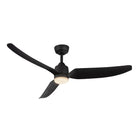 Plafonnier extérieur LED Hugo de Kuzco Lighting CF72952-BG/MB-5CCT Ventilateur  en or brossé/noir mat