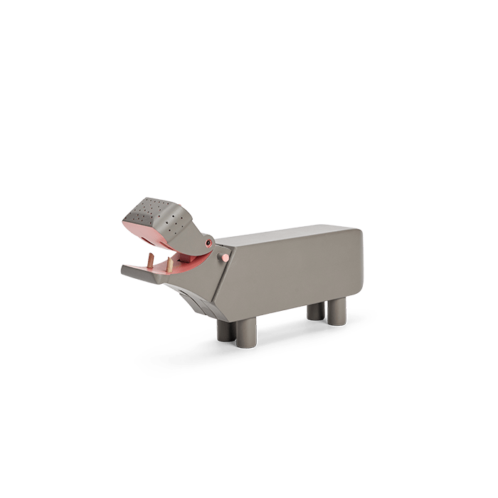 Kay Bojesen 39344 Hippo Wooden Figurine in Grey