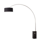 Lampe arc Nova of California 2110812AV Iconic Drum 95"H 1 lumière en nickel noir