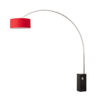 Lampe arc Nova of California 2110812AV Iconic Drum 95"H 1 lumière en nickel noir