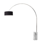 Lampe arc Nova of California 2110812AV Iconic Drum 95"H 1 lumière en nickel noir