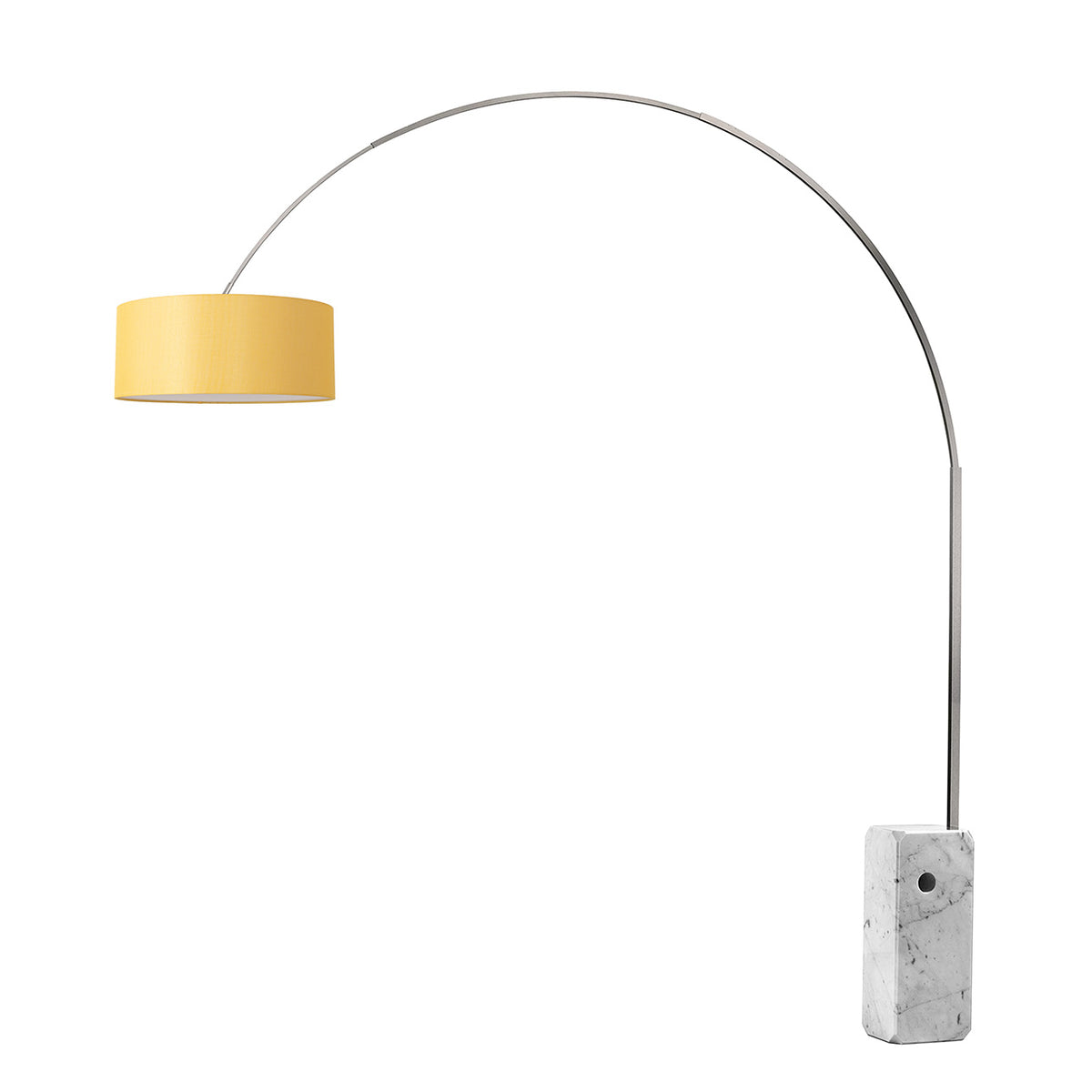 Lampe arc Nova of California 2110812AV Iconic Drum 95"H 1 lumière en nickel noir
