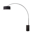 Lampe arc Nova of California 2110812AV Iconic Drum 95"H 1 lumière en nickel noir