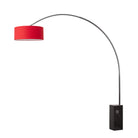 Lampe arc Nova of California 2110812AV Iconic Drum 95"H 1 lumière en nickel noir