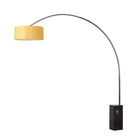 Lampe arc Nova of California 2110812AV Iconic Drum 95"H 1 lumière en nickel noir