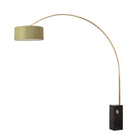 Lampe arc Nova of California 2110812AV Iconic Drum 95"H 1 lumière en nickel noir