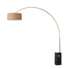 Lampe arc Nova of California 2110812AV Iconic Drum 95"H 1 lumière en nickel noir
