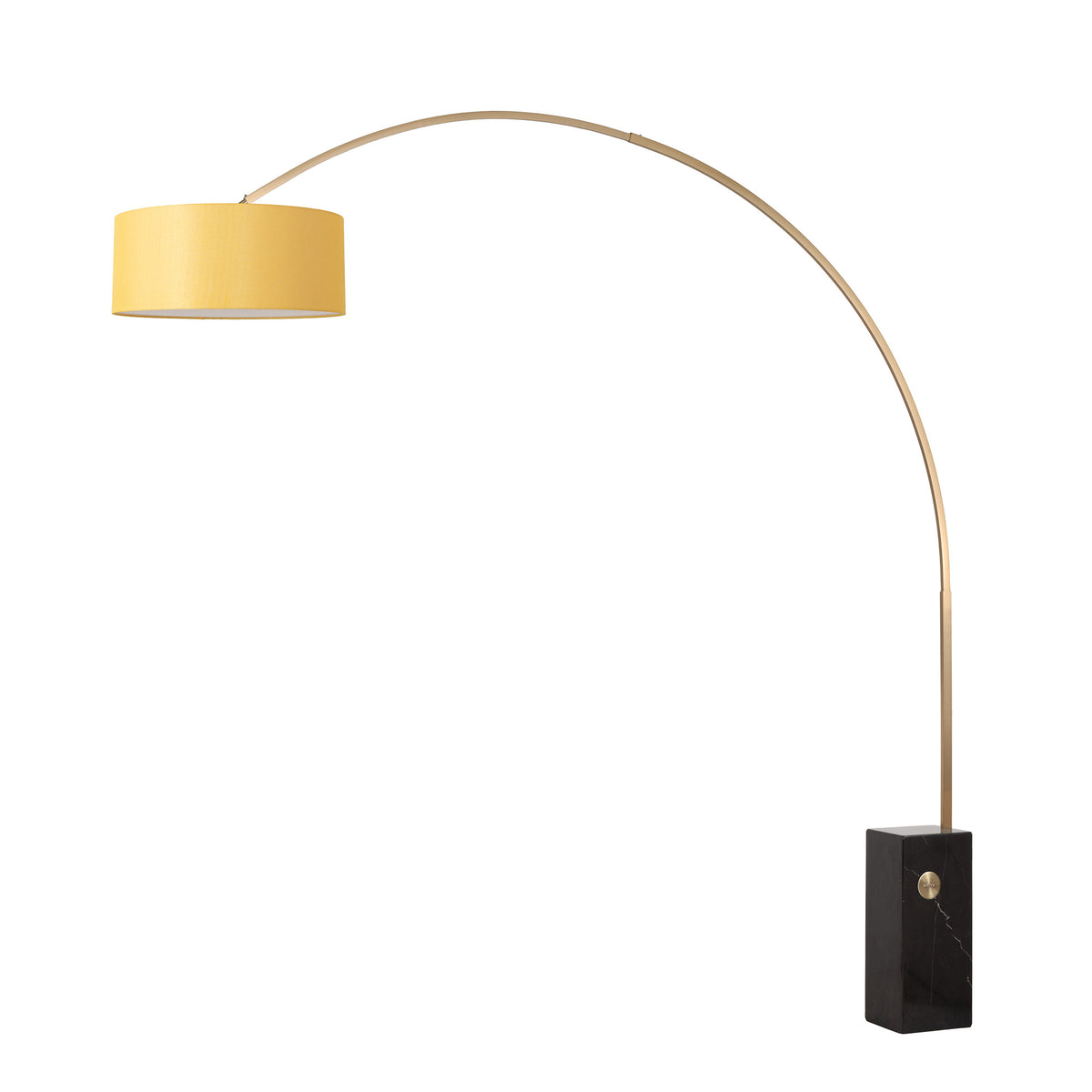 Lampe arc Nova of California 2110812AV Iconic Drum 95"H 1 lumière en nickel noir