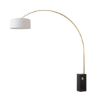 Lampe arc Nova of California 2110812AV Iconic Drum 95"H 1 lumière en nickel noir