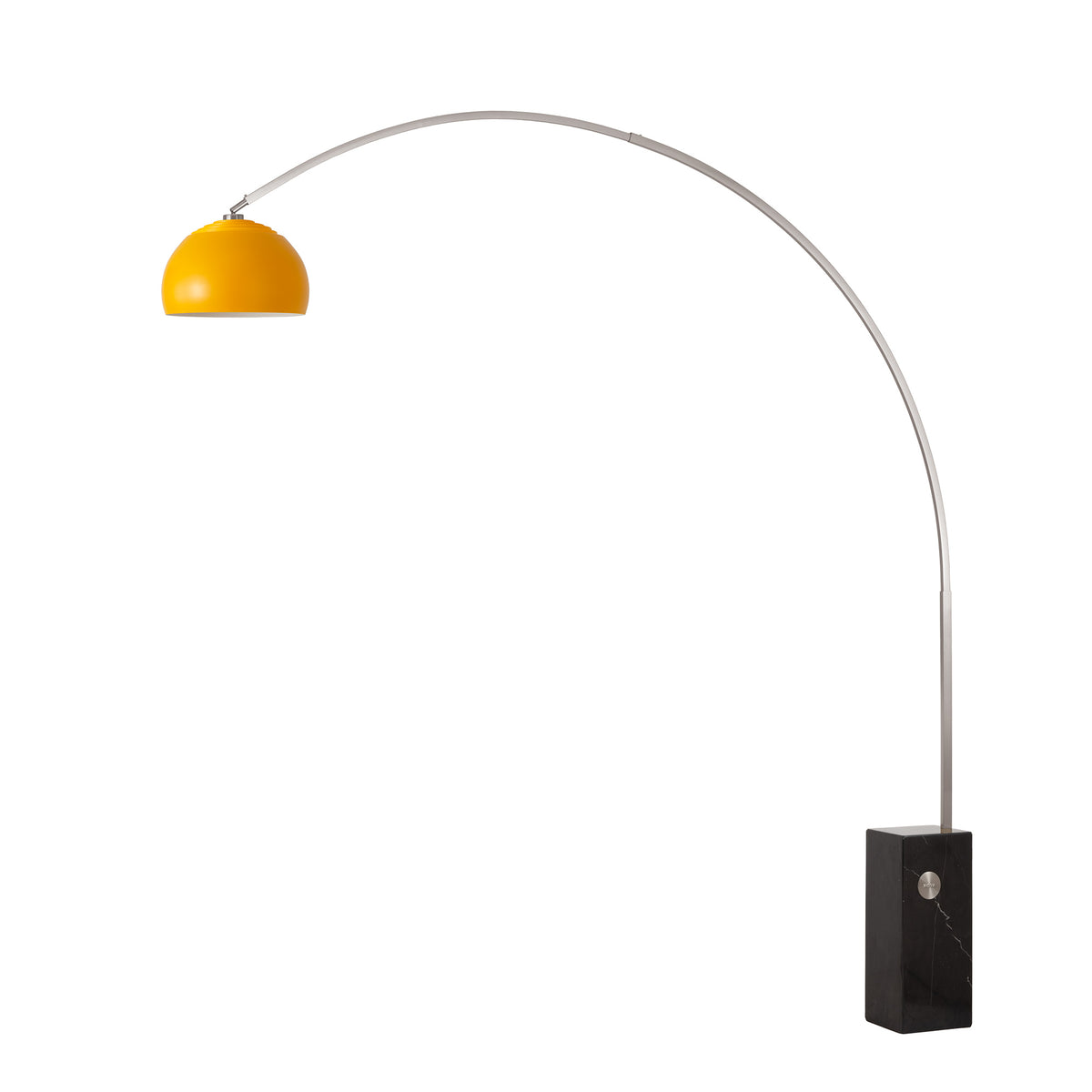 Lampe arc iconique Nova of California 2113812SN demi-dôme 95 po H 1 lumière en nickel noir
