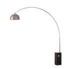 Lampe arc iconique Nova of California 2113812SN demi-dôme 95 po H 1 lumière en nickel noir