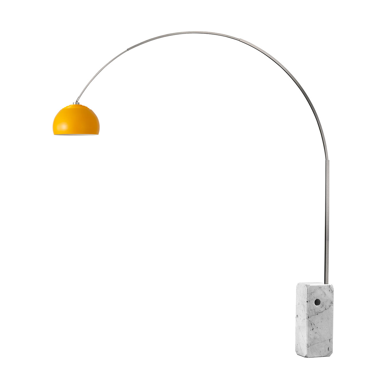 Lampe arc iconique Nova of California 2113812SN demi-dôme 95 po H 1 lumière en nickel noir