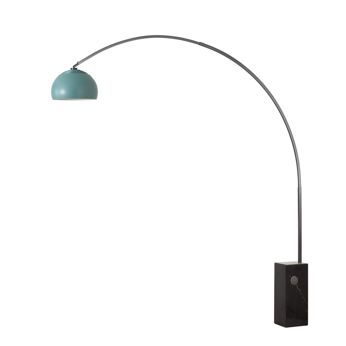 Lampe arc iconique Nova of California 2113812SN demi-dôme 95 po H 1 lumière en nickel noir