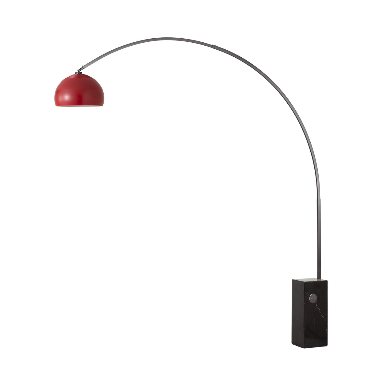 Lampe arc iconique Nova of California 2113812SN demi-dôme 95 po H 1 lumière en nickel noir