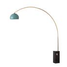 Lampe arc iconique Nova of California 2113812SN demi-dôme 95 po H 1 lumière en nickel noir