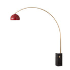 Lampe arc iconique Nova of California 2113812SN demi-dôme 95 po H 1 lumière en nickel noir