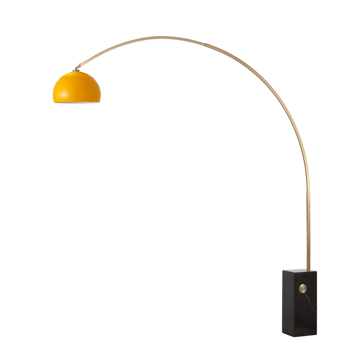 Lampe arc iconique Nova of California 2113812SN demi-dôme 95 po H 1 lumière en nickel noir