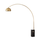 Lampe arc iconique Nova of California 2113812SN demi-dôme 95 po H 1 lumière en nickel noir