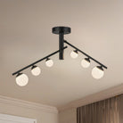 Kuzco Lighting SF55525-BK/OP-UNV Cypress Semi-Flush Mount