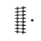 P&Bhusri K015-L-BBN-XM K015 Towel Warmer in PVD Brushed Black Nickel