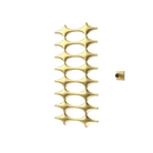 P&Bhusri K015-L-BLG-XM K015 Towel Warmer in PVD Brushed Luxury Gold