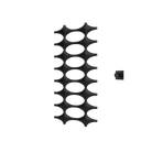 P&Bhusri K015-L-BLK-XM K015 Towel Warmer in Matte Black