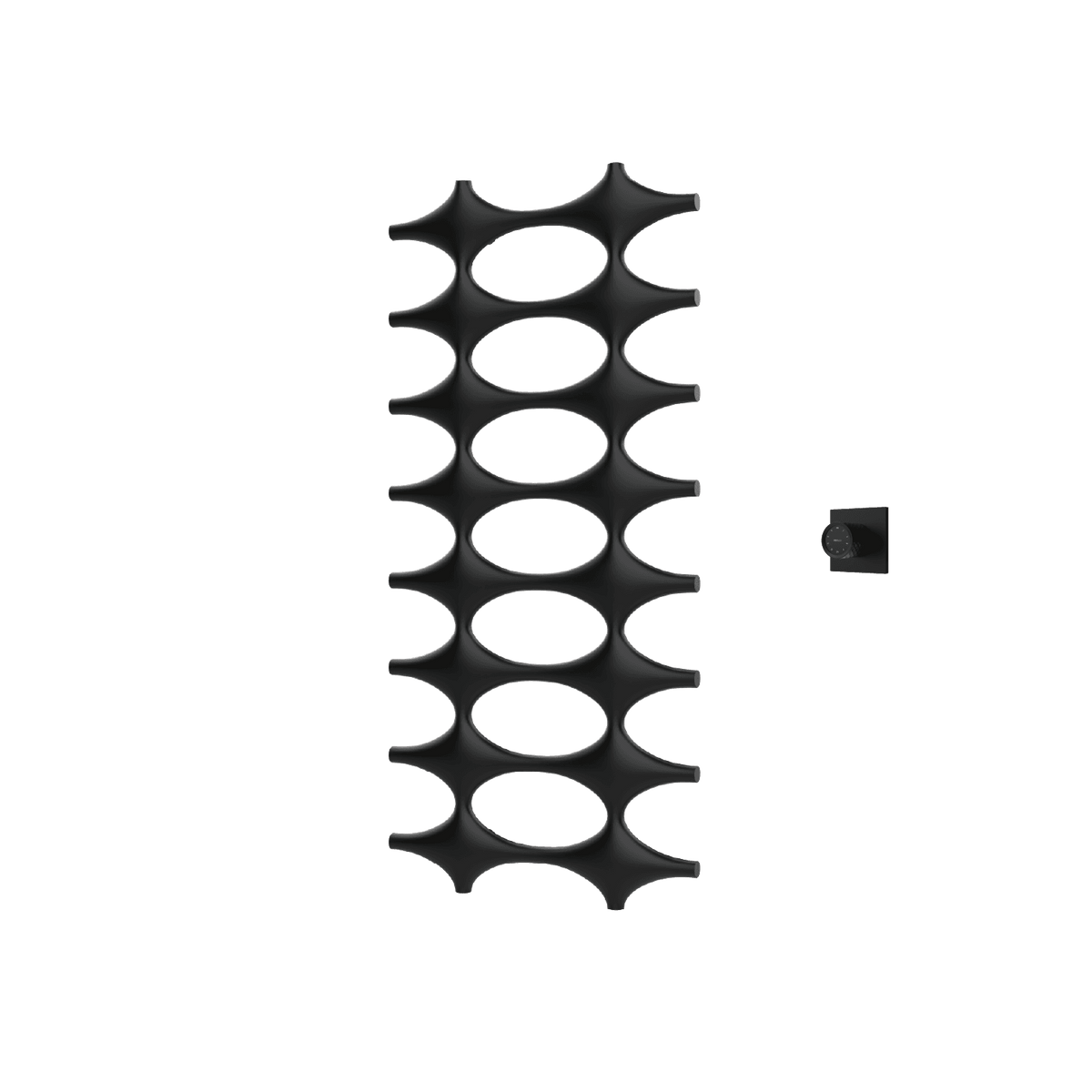 P&Bhusri K015-L-BLK-XM K015 Towel Warmer in Matte Black