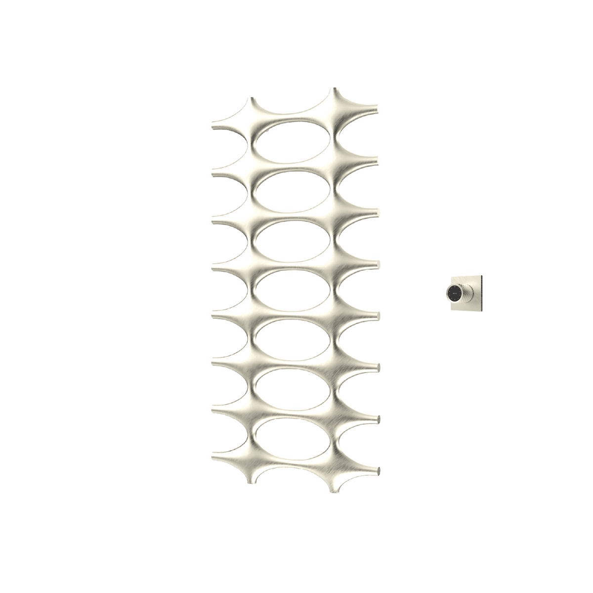 P&Bhusri K015-L-BWG-XM K015 Towel Warmer in PVD Brushed White Gold