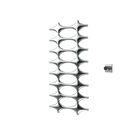 P&Bhusri K015-L-CHR-XM K015 Towel Warmer in Polished Chrome