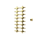 P&Bhusri K015-L-LGD-XM K015 Towel Warmer in PVD Polished Luxury Gold