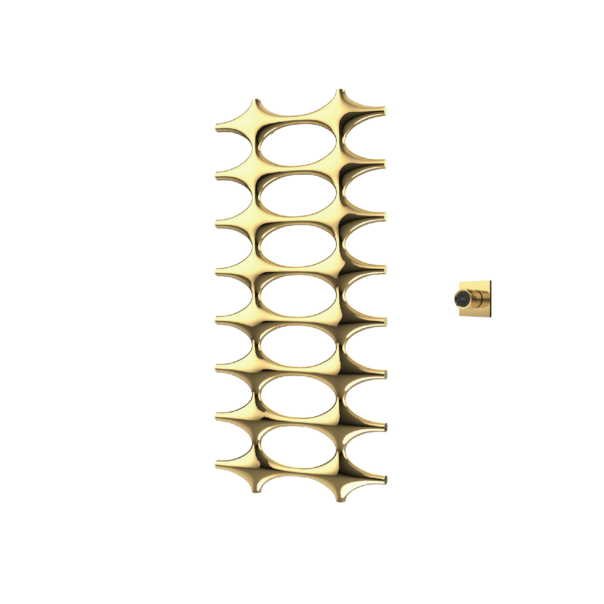 P&Bhusri K015-L-LGD-XM K015 Towel Warmer in PVD Polished Luxury Gold