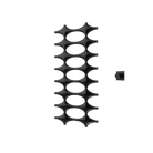 P&Bhusri K015-L-PBN-XM K015 Towel Warmer in PVD Polished Black Nickel