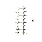 P&Bhusri K015-L-PWG-XM K015 Towel Warmer in PVD Polished White Gold