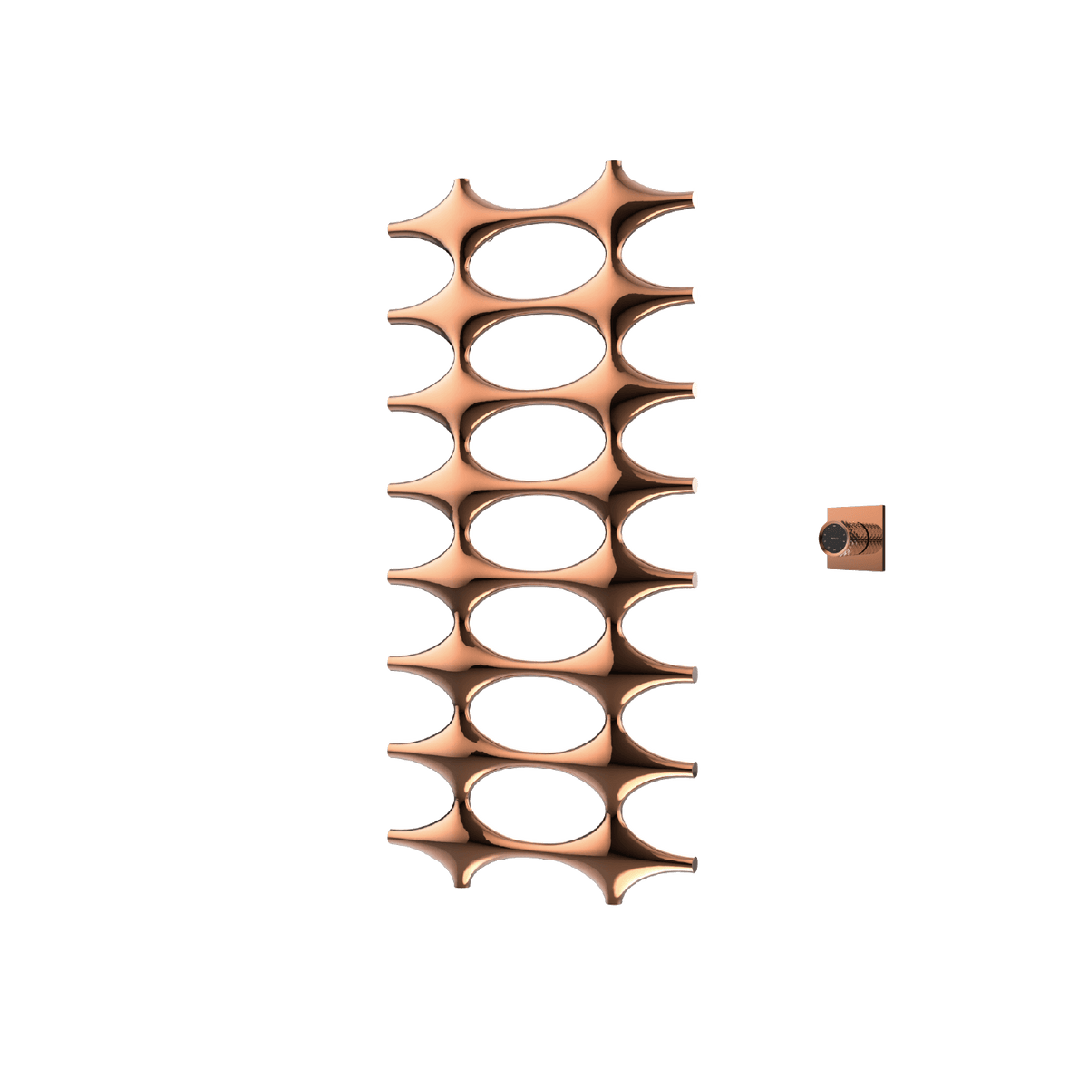P&Bhusri K015-L-RGD-XM K015 Towel Warmer in PVD Polished Rose Gold