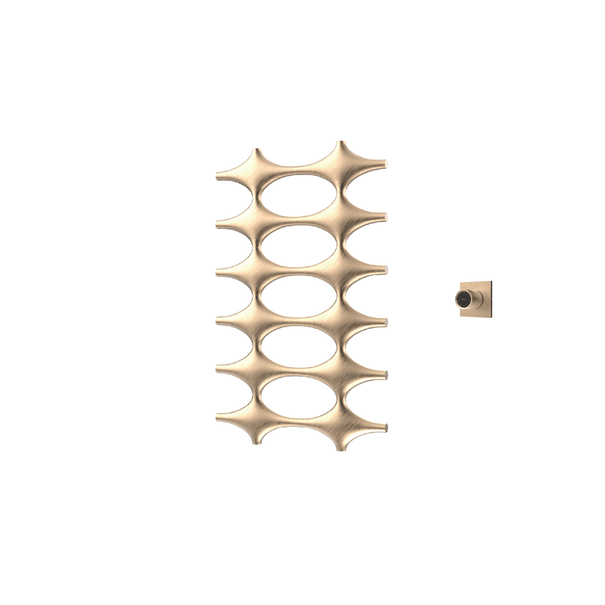 P&Bhusri K015-M-BBZ-XM K015 Towel Warmer in PVD Brushed Bronze