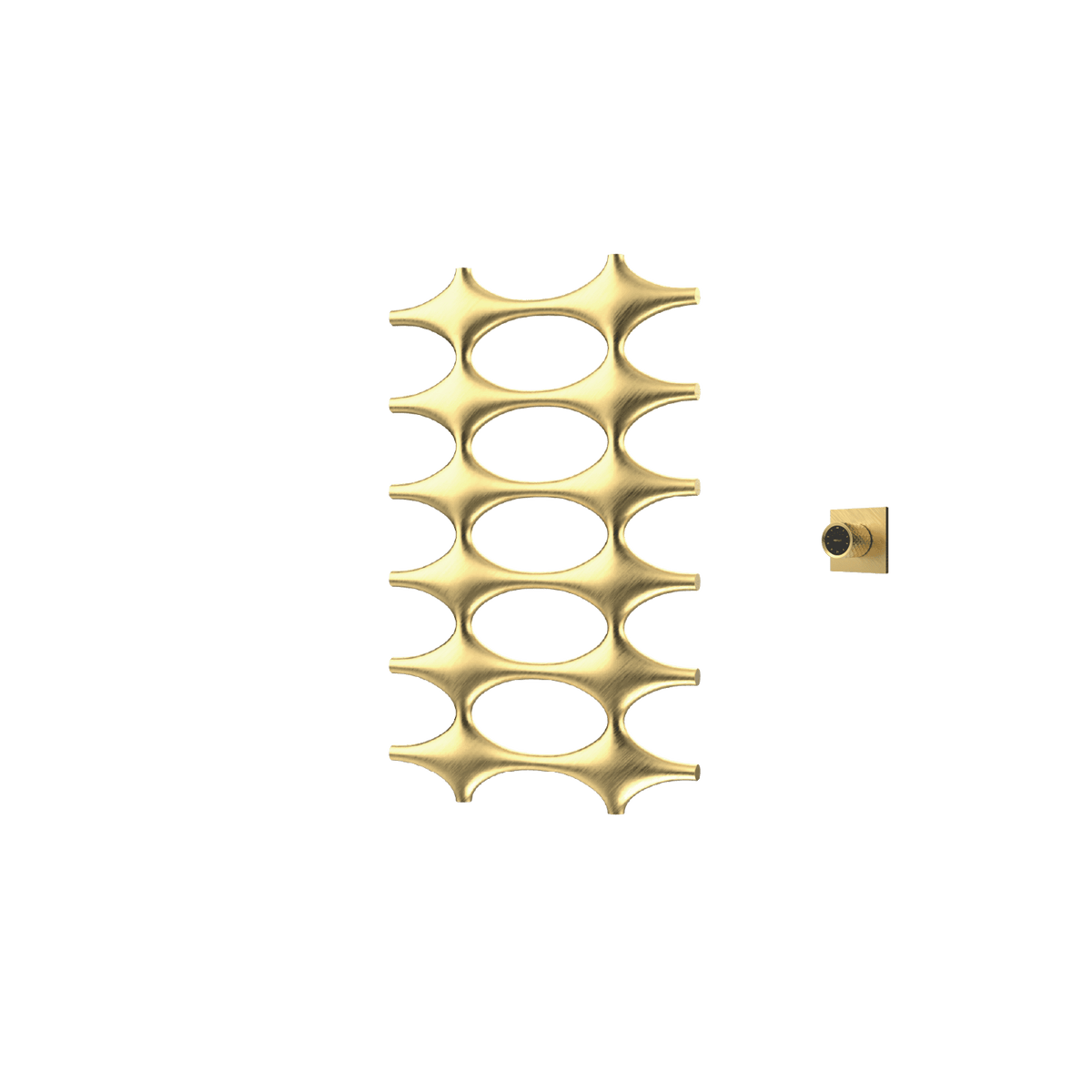 P&Bhusri K015-M-BLG-XM K015 Towel Warmer in PVD Brushed Luxury Gold