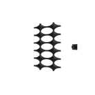 P&Bhusri K015-M-BLK-XM K015 Towel Warmer in Matte Black