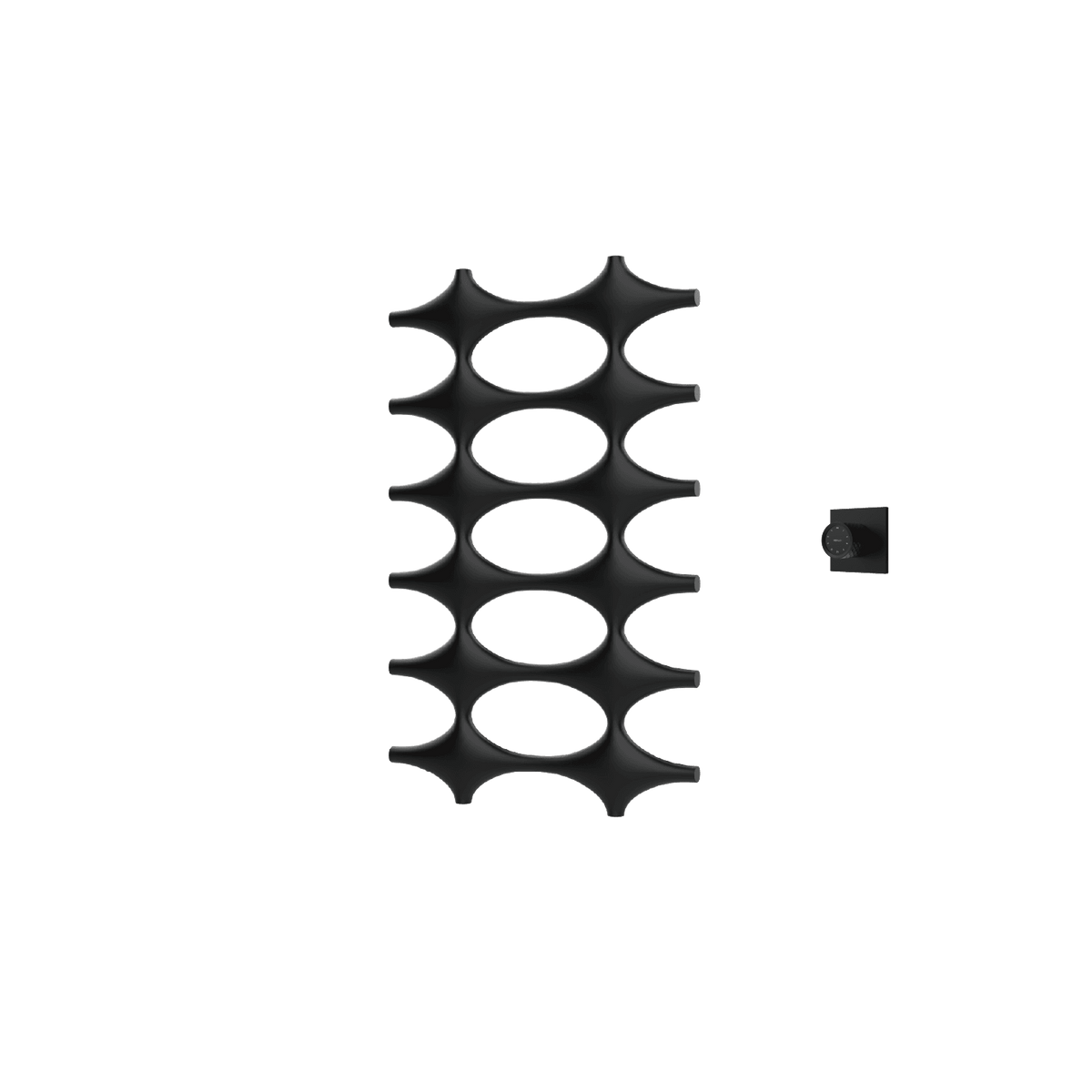 P&Bhusri K015-M-BLK-XM K015 Towel Warmer in Matte Black