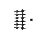 P&Bhusri K015-M-PBN-XM K015 Towel Warmer in PVD Polished Black Nickel