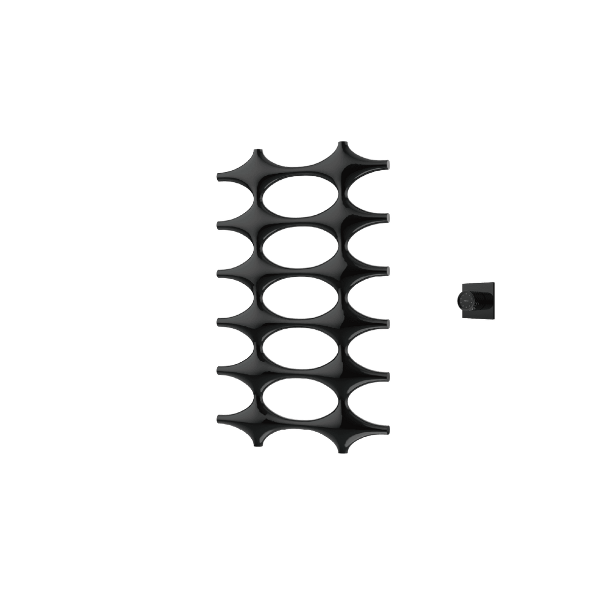P&Bhusri K015-M-PBN-XM K015 Towel Warmer in PVD Polished Black Nickel