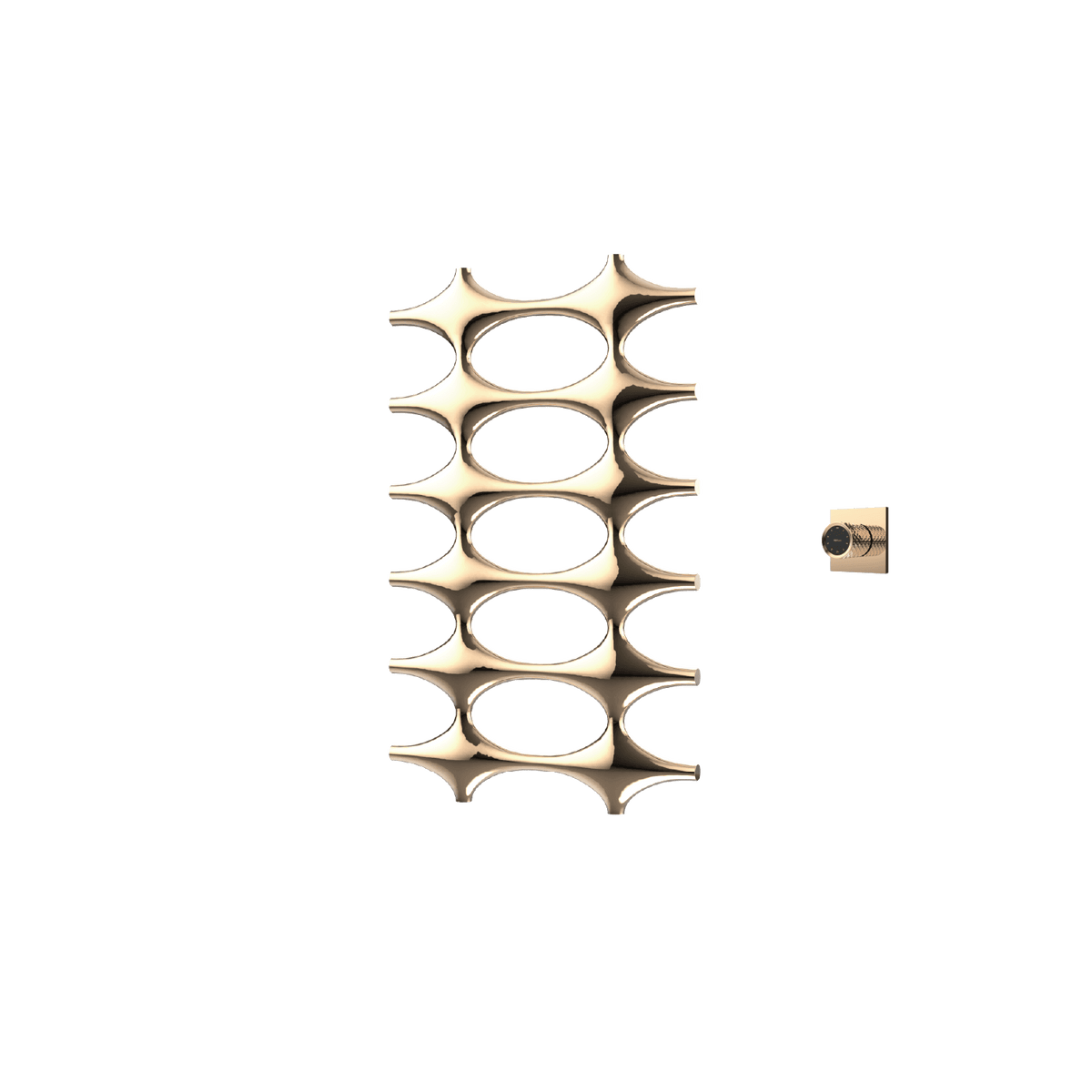 P&Bhusri K015-M-PBZ-XM K015 Towel Warmer in PVD Polished Bronze