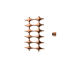 P&Bhusri K015-M-RGD-XM K015 Towel Warmer in PVD Polished Rose Gold
