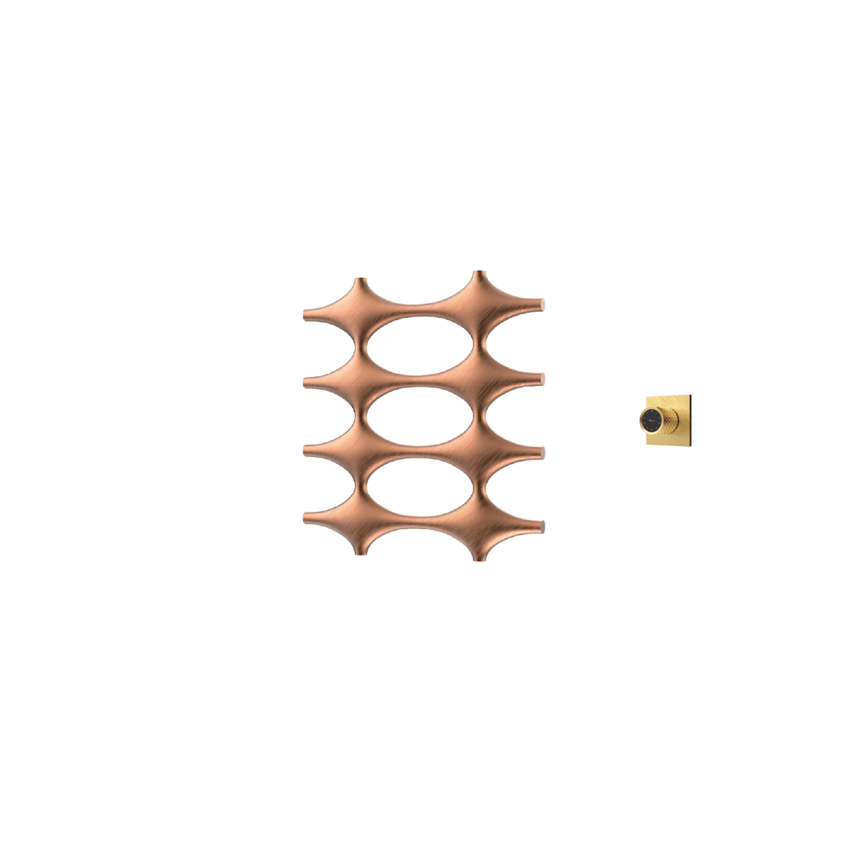 P&Bhusri K015-S-BBR-XM K015 Towel Warmer in PVD Brushed Brass
