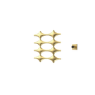 P&Bhusri K015-S-BLG-XM K015 Towel Warmer in PVD Brushed Luxury Gold
