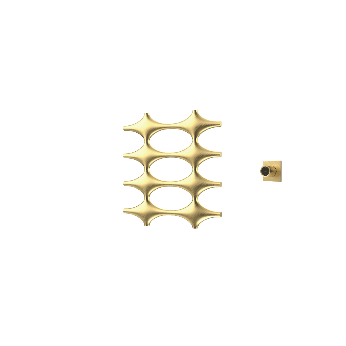 P&Bhusri K015-S-BLG-XM K015 Towel Warmer in PVD Brushed Luxury Gold